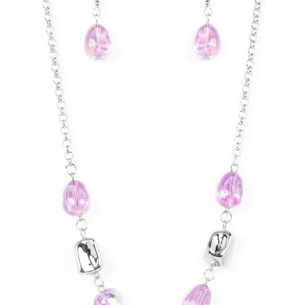 Paparazzi inspirational iridescence purple necklace